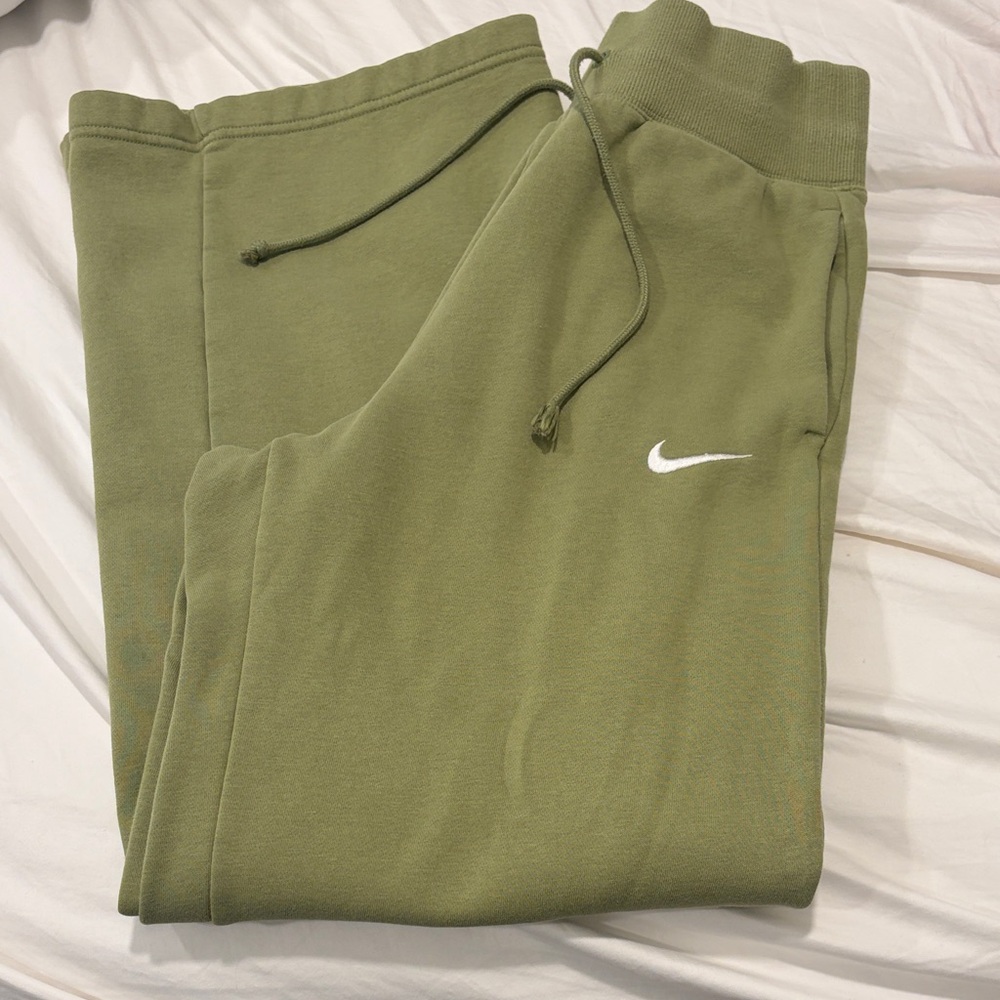 Nike Olive Green Swoosh Sweatpants